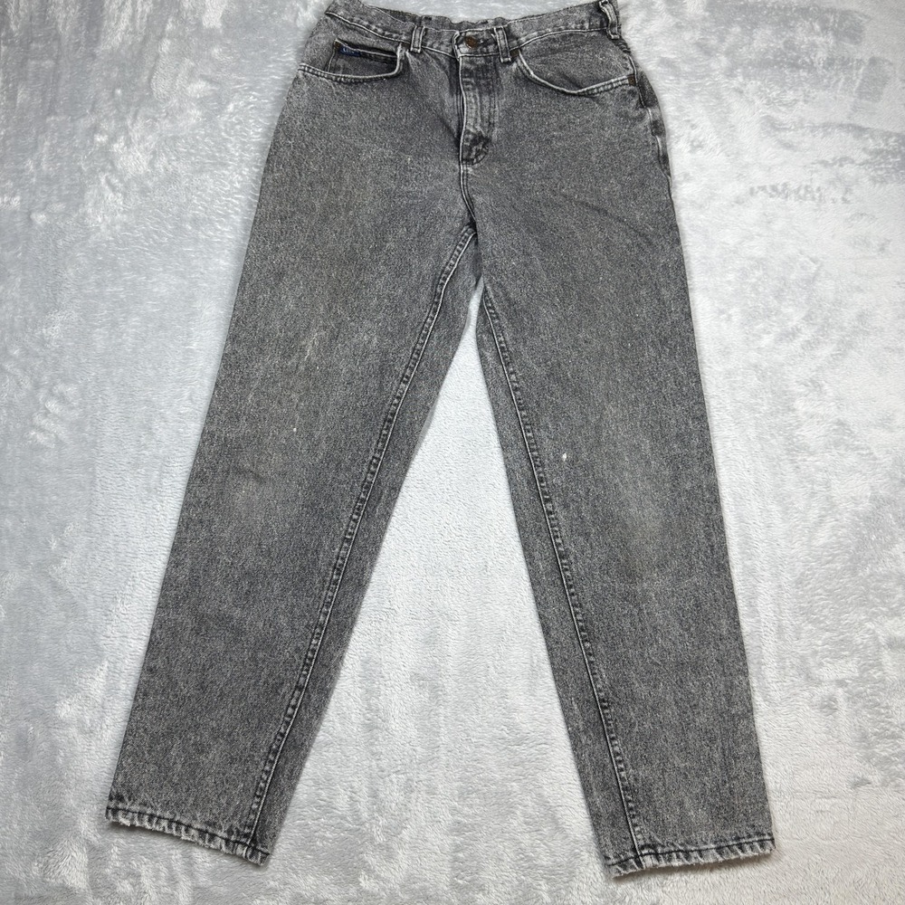 Vintage Lee Jeans Mens 32x32 Acid Wash Made USA High Waist Baggy‎ Tapered 90s